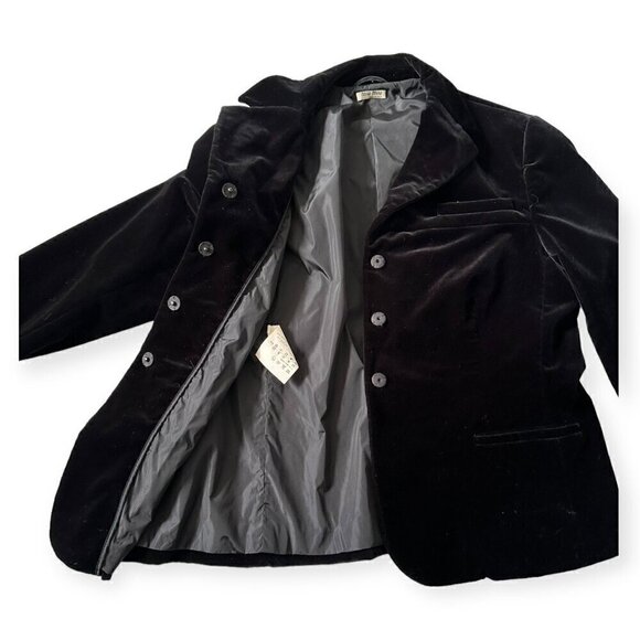 Miu Miu Black Velvet Blazer Jacket, Size 44‎ Italy/M - Picture 7 of 16